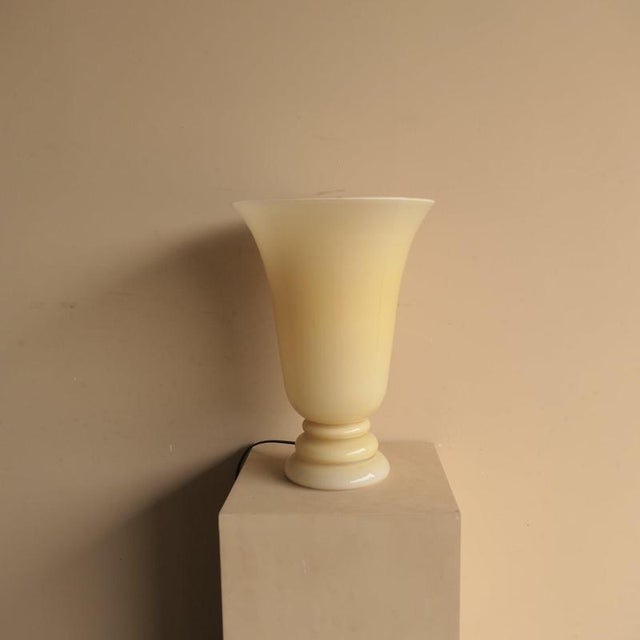 Glass Uplighter Table Lamp For Sale - Image 4 of 8