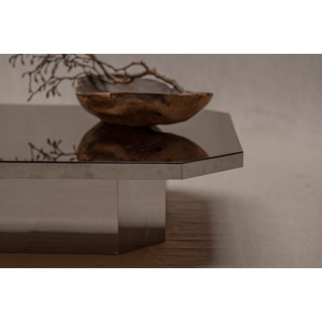 Brown French Space Age Coffee Table, 1970s For Sale - Image 8 of 9