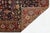 Islamic 19th Century Antique Heriz Style Wool Rug With Deep Indigo All-Over Floral For Sale - Image 3 of 11