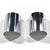 Mid 20th Century Minimalist Pair of Chrome Wall Sconces in the Manner of Jere For Sale - Image 5 of 6