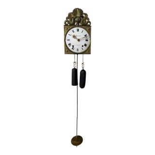 19th C. French Morbier Clock or Comtoise Movement For Sale