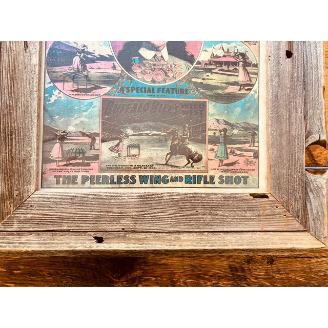 Vintage Set of 3 Wild West Framed Posters For Sale - Image 9 of 12