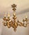 Ornamental & Decorative Materials Large Vintage Louis XV Rococo Baroque Florentine Wood Carved Floral Chandelier, 1920s For Sale - Image 7 of 18