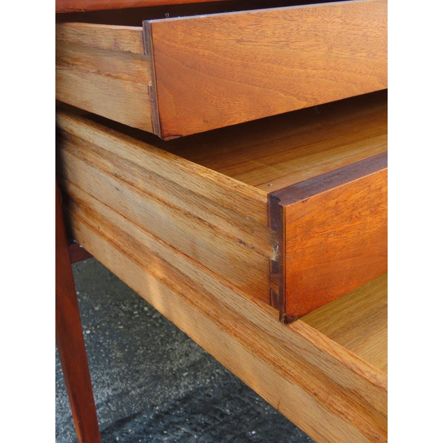 Brown Danish Modern Nightstand Side End Bedside Table 6377 For Sale - Image 8 of 18