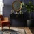 37" Black 4 Drawers Moon Face Slim Narrow Foyer Console Side Table For Sale In San Francisco - Image 6 of 12