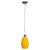 1980s Metal Spot Monopunto Yellow Glass Pendant, Italy, 1980s For Sale - Image 5 of 5
