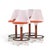 Mid-Century Modern Eero Saarinen Style Burke Mid Century Walnut and Fiberglass Barstools - Set of 4 For Sale - Image 3 of 12