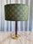 Beautiful Italian mid century table lamp with Gucci fabric shade from the 1970s. An extremely elegant piece of lighting by...