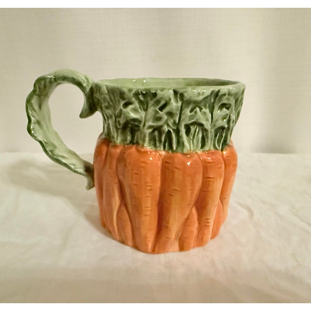Figurative Chic Vintage 1988 Fitz and Floyd Harvest Vegetable Mugs - Set of 4 For Sale - Image 3 of 9