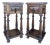 1940s Pair of Spanish Baroque Revival Night stands or Side Tables with Drawer For Sale