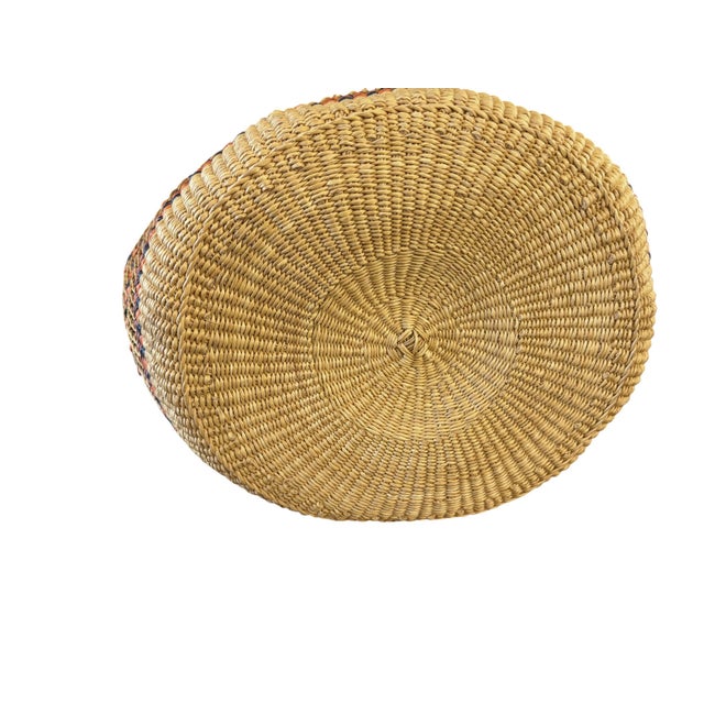 Textile Large African Ghanian Bolga Basket 19" H by 19" W For Sale - Image 7 of 8