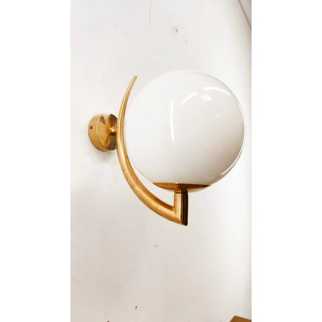 Mid-Century Modern Lucid Sphere Wall Sconce For Sale - Image 3 of 13