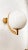 Mid-Century Modern Lucid Sphere Wall Sconce For Sale - Image 3 of 13