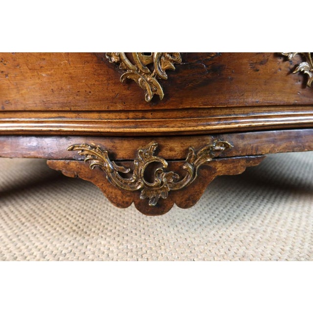 Tan Antique Carved Walnut Chest of Drawers, 1700s For Sale - Image 8 of 15