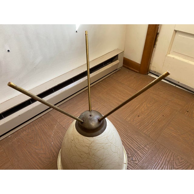1970s Mid Century Bullet Planter Swirl Splatter and Stand For Sale - Image 6 of 8