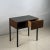 Small French 50's Teak and Black Laminate Night Stand or Side Table For Sale - Image 4 of 9