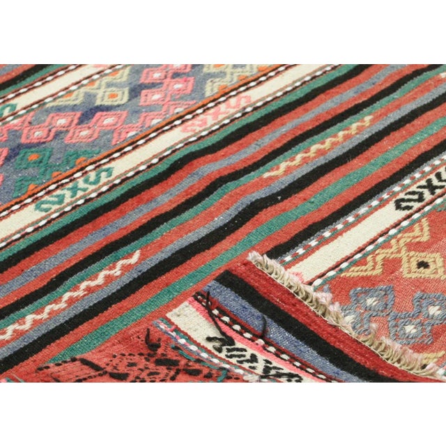 1950s Turkish Kilim Rug For Sale - Image 4 of 6