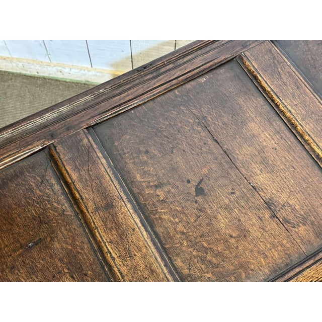 19th Century English Oak Chest For Sale - Image 12 of 18
