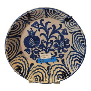 Mid 19th Century Spanish Ceramic Fajalauza Bowl From Granada For Sale
