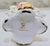 Mid-Century Italian Capodimonte Figural Porcelain Urn Vase With Gold Gilt For Sale - Image 11 of 12