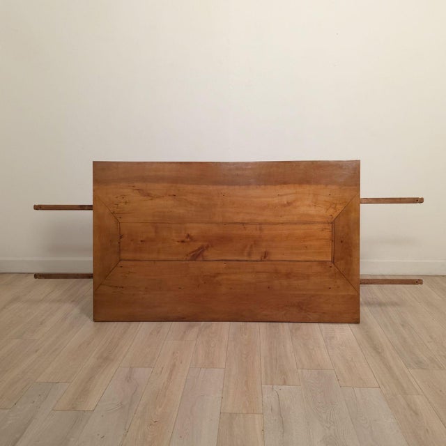 Fruitwood French Dining Table With Antique Elements For Sale - Image 11 of 12