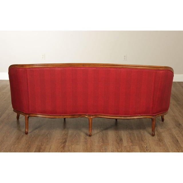 French Louis XV Style Walnut Upholstered Sofa For Sale - Image 15 of 18