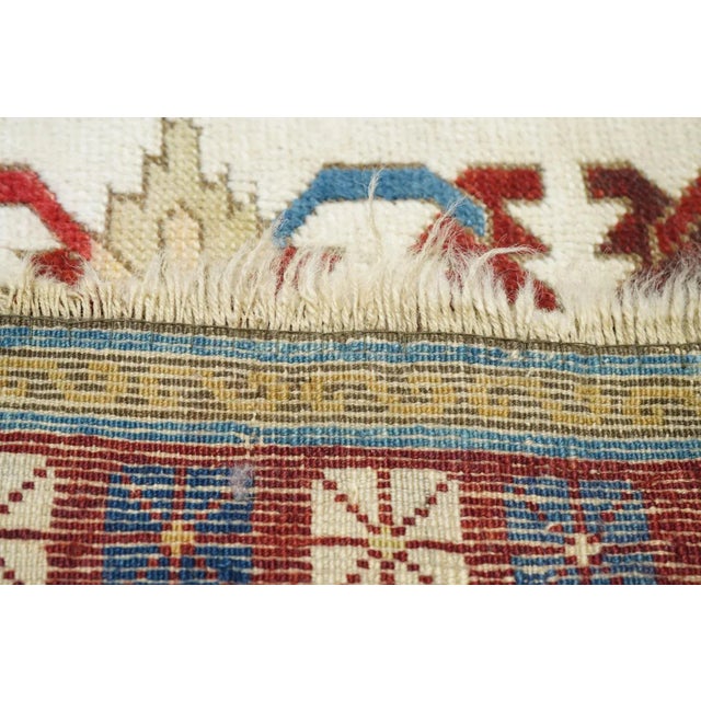 Antique Caucasian Talish Rug 5'1'' X 10'11'' For Sale - Image 9 of 12