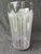 Transparent Large Vintage Clear Etched Crystal Vase For Sale - Image 8 of 18