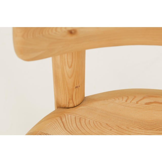 Mid-Century Modern Vintage Dining Chairs in Pine by Rainer Daumiller, 1970s, Set of 6 For Sale - Image 3 of 15