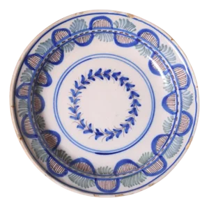 19th Century Spanish Pottery Plate (D)