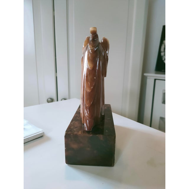 Alabaster Horse Head Sculpture, 1960s For Sale - Image 3 of 9