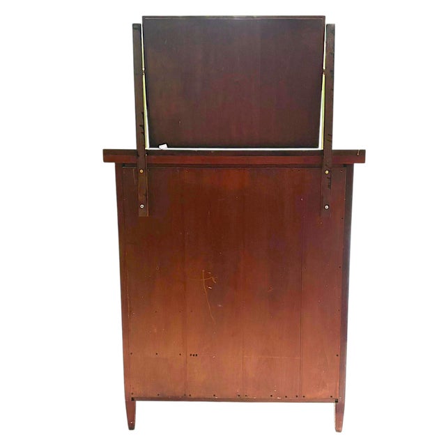 Vintage Georgian Style Chest of Drawers With Mirror For Sale - Image 6 of 15