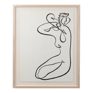 1960s Line Drawing by Jean Negulesco For Sale