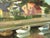 Mid-Century Modern 'Houses by the Canal' Swdish Expressionist Landscape Oil Painting, Framed For Sale - Image 12 of 12