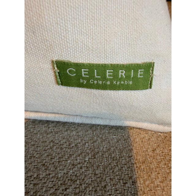 Celerie Kemble Celerie Kemble for Eastern Accents Down-Filled Botanical Lumbar Pillow, 23” X 13” Designer Cushion For Sale - Image 4 of 7