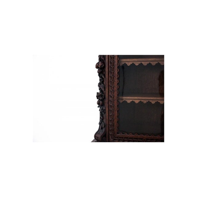 Brown Antique French Carved Cupboard, 1880s For Sale - Image 8 of 14