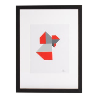 1995 “Konstruktion and Intuition” Serigraph Print by Anton Stankowski For Sale