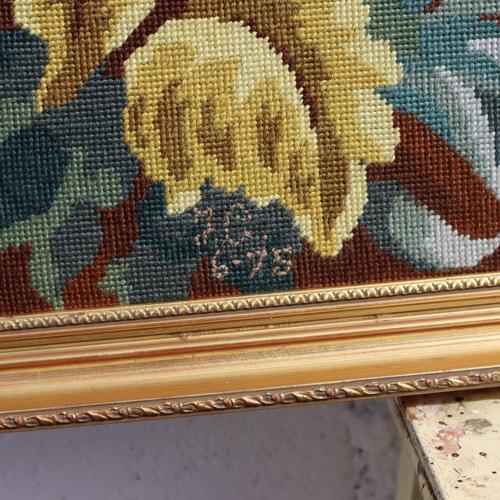 Large Vintage Framed Tapestry, 1975 For Sale - Image 11 of 17