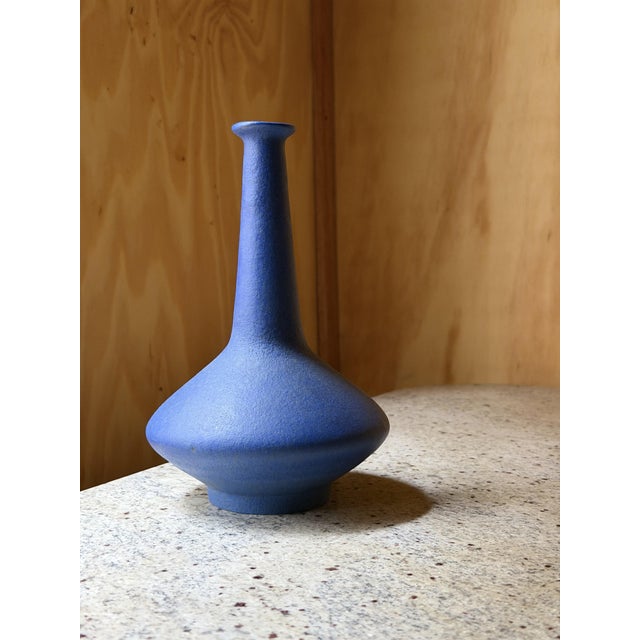 Mid-Century Blue Studio Pottery Vases from Ceramano & Zaalberg, Europe, 1960, Set of 4 For Sale - Image 9 of 18