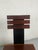 Wood Set of Cubic-Shaped Iroko Wood and Metal Armchairs, 1980s For Sale - Image 7 of 9