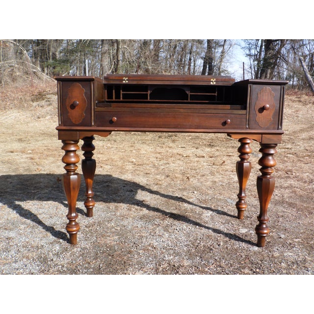 Antique Walnut Empire Flip Top Writing Desk Sofa Table Chairish