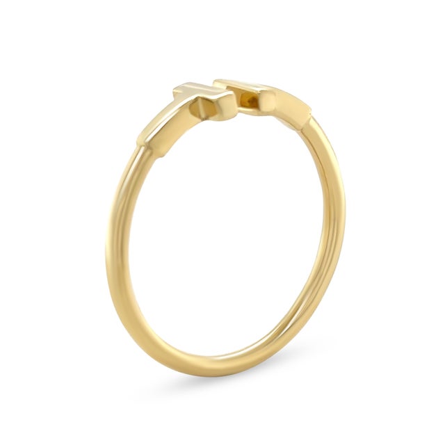 2020s Tiffany & Co. 18ct Yellow Gold T Wire Ring 3.41g, Size 6.25 For Sale - Image 5 of 6