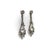 1990s Pair of 18k Gold Contemporary Quartz and Diamond Earrings For Sale - Image 4 of 8