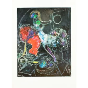1972 After Marc Chagall "Night", Full-Color Parisian Print