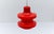 Metal Lipstick Red Glass Hanging Lamp by Peill & Putzler, 1960s For Sale - Image 7 of 11