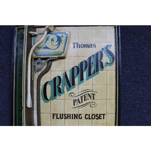 Thomas Crapper’s Patent Flushing Closet Plaque For Sale - Image 13 of 14