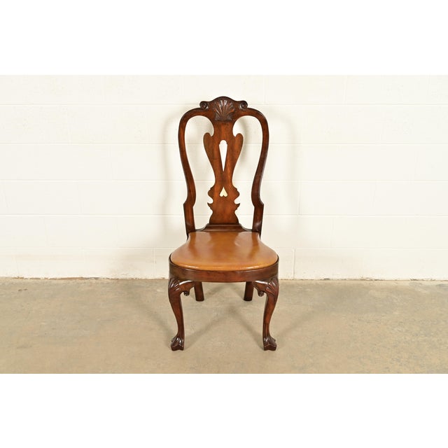 Kittinger Georgian Carved Mahogany Side Chair or Dining Chair For Sale - Image 17 of 17
