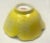 Ceramic Mid 20th Century Chinoiserie Yellow Lotus Shaped Bowl With Gold Trim For Sale - Image 7 of 9
