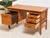 Burnt Orange Mid 20th Century Teak Desk With Flip Top For Sale - Image 8 of 12