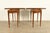 Baker Furniture Federal Inlaid Mahogany Flip-Top Consoles or Game Tables, Pair For Sale - Image 9 of 14
